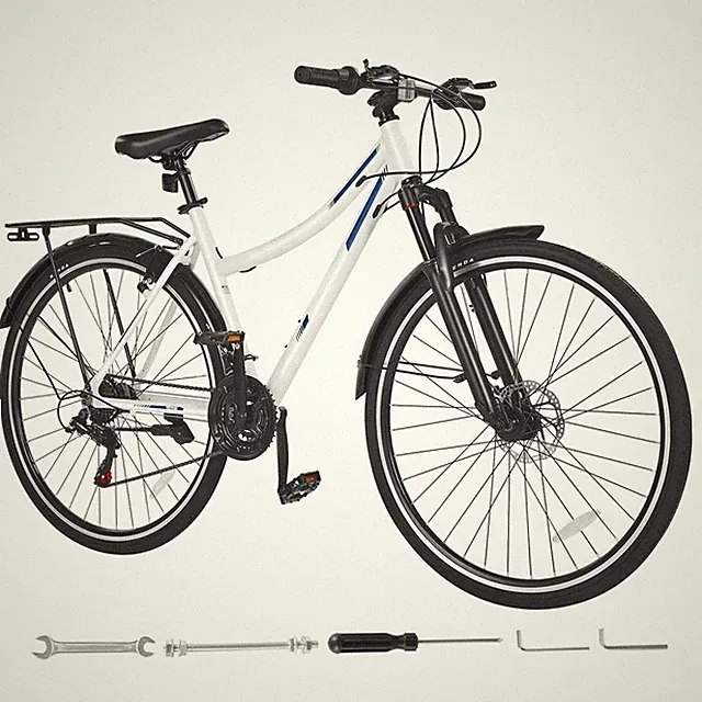 21-Speed Commuter Hybrid Bike Lightweight Aluminum 700c Wheels 330lb