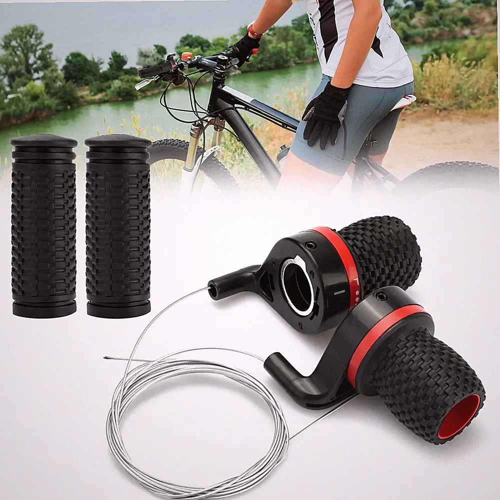 2Pcs 3x7 MTB Bike 21 Speed Shifter Mountain Road Bicycle Brake Shift Levers Set