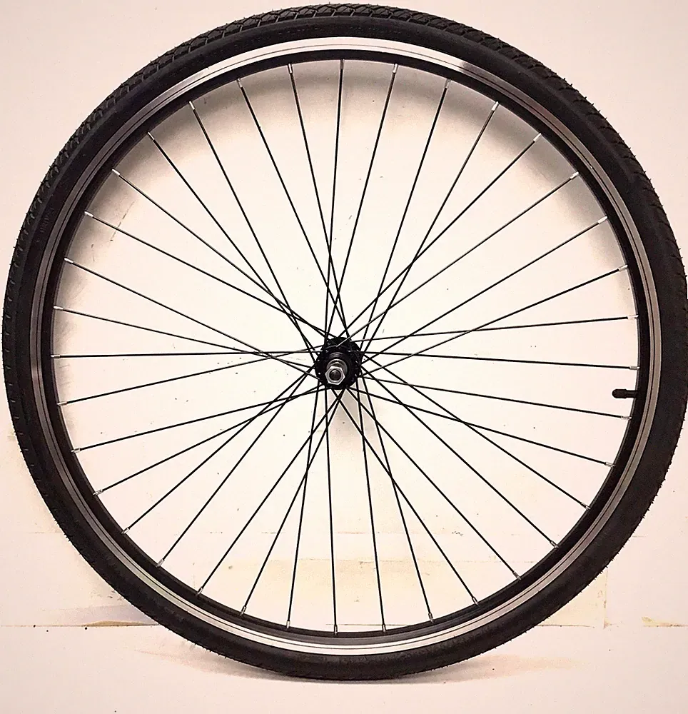 700c Front Bicycle Alloy Wheel Black with 38C Tire Road Hybrid Bike #A52