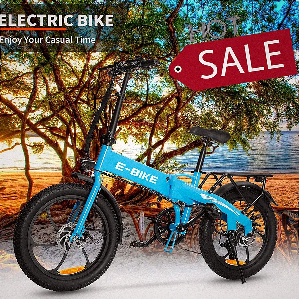 Blue Folding Electric Bike for Adult 850W 30MPH Electric Bicycle Commuter Ebike