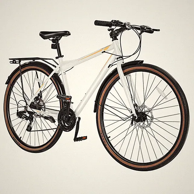 Hybrid Bike, Lightweight Aluminum Frame Bike, 700c Wheel Men Women Hybrid Bicycl