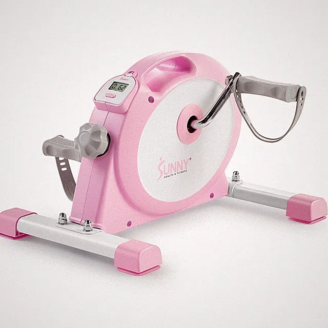 Sunny Health & Fitness Under Desk Smart Mini Exercise Bike (Pink) - P2330